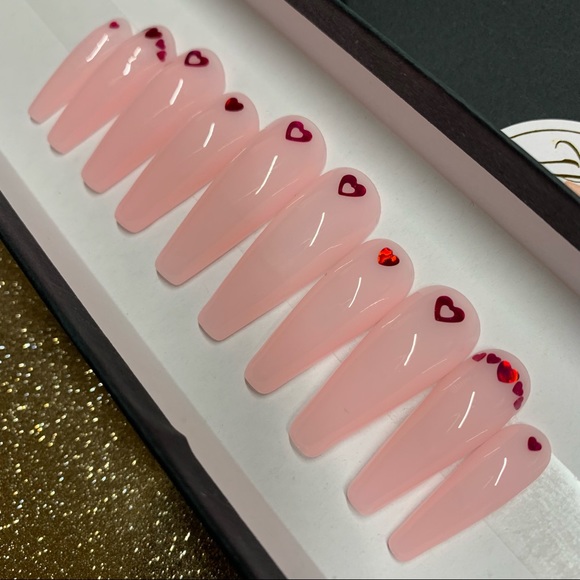 Extra Long Pink Nails - Picture 3 of 5